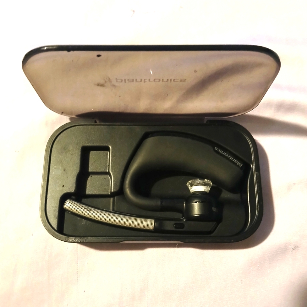 Plantronics Black Bluetooth Headset with Case